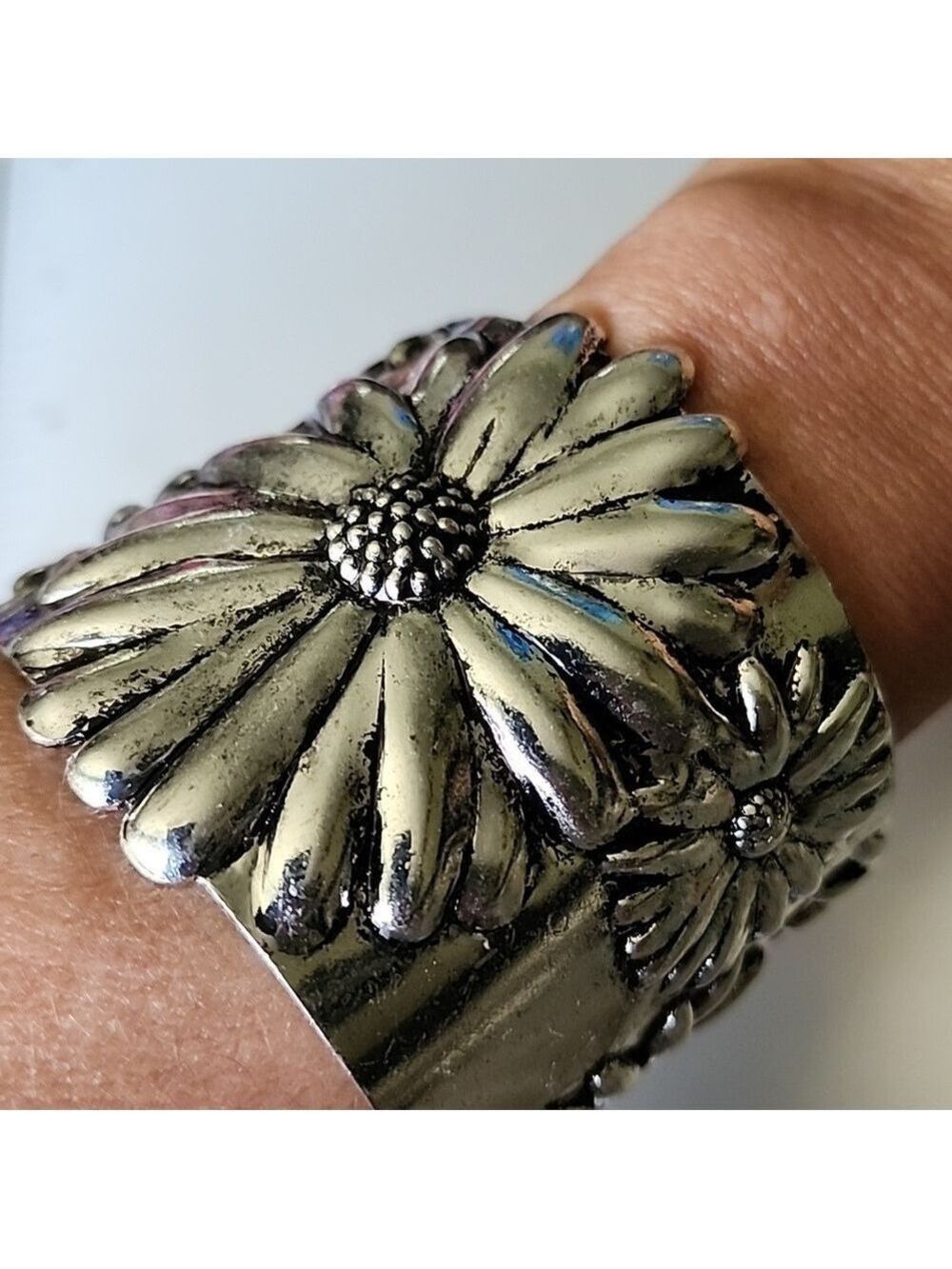 Boho Flower Cuff Bracelet Brand New Item